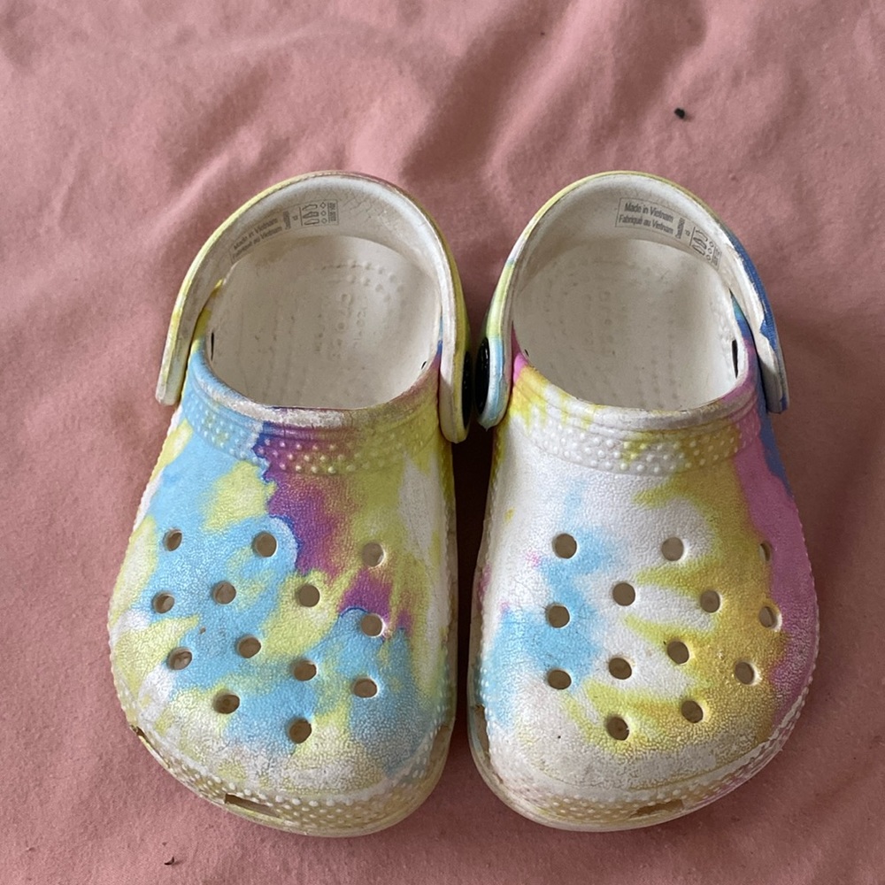 Rainbow Crocs Toddler 5